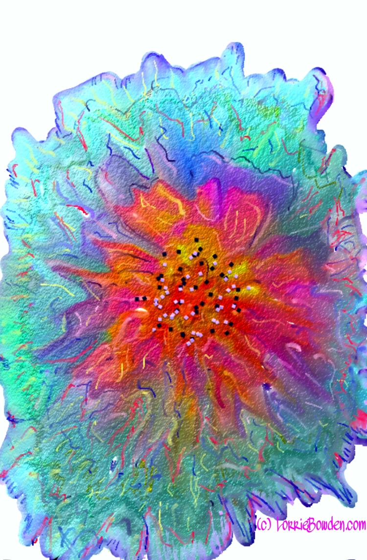 Digital-Abstract-Flower